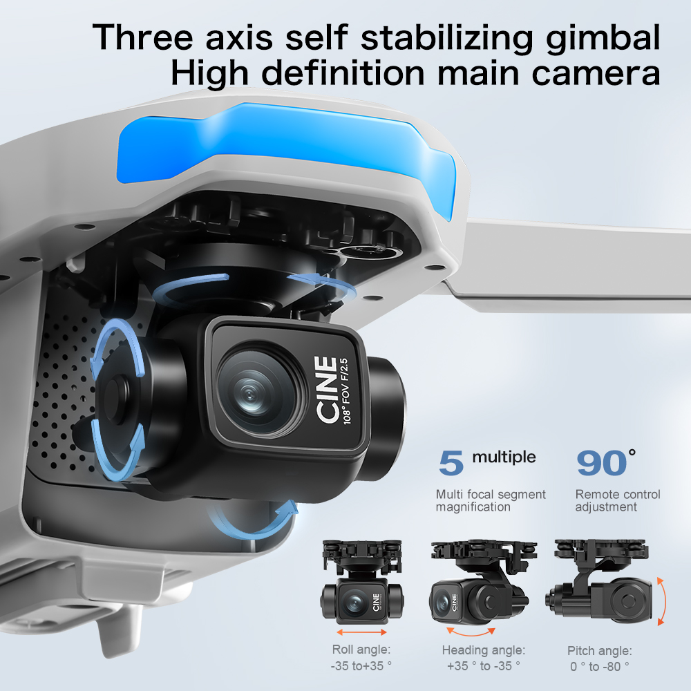 Drone GPS S-X1 MAX dengan Gimb - Drone Thermal Imaging ulasan dan harga