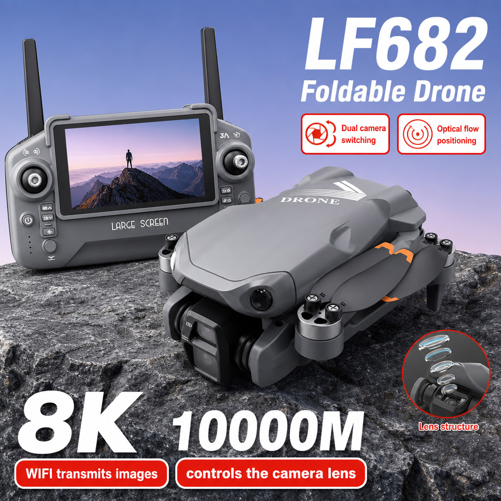 Foto Udara Drone LF682 8K HD K - Drone Aerial Photography ulasan dan harga