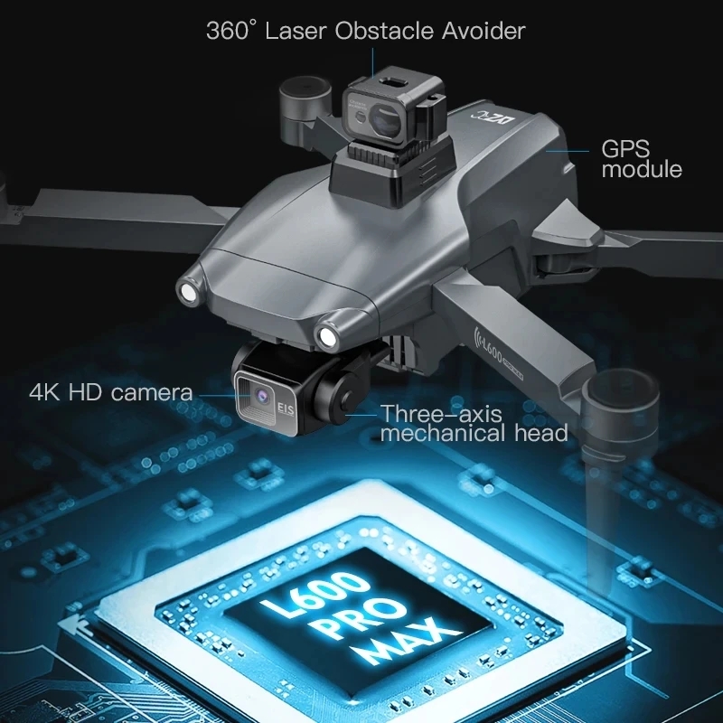 L600 PRO MAX Drone GPS profesi - Drone Photogrammetry ulasan dan harga