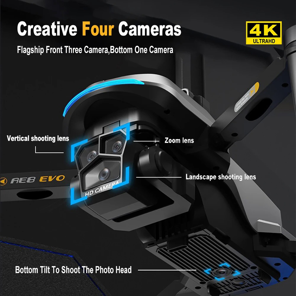 Drone AE8 EVO GPS 8K Profesion - Drone Multispectral ulasan dan harga